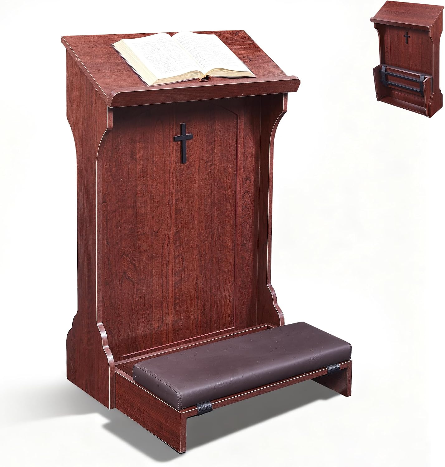Mission-Support Solid Wood Cross